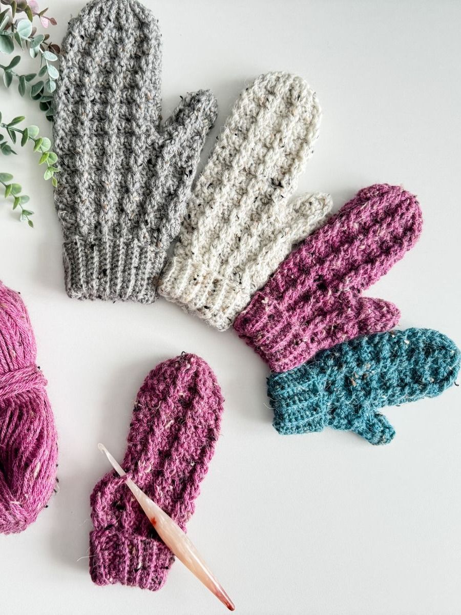 Winter Wonder Cable Mittens Crochet Pattern product image (5)