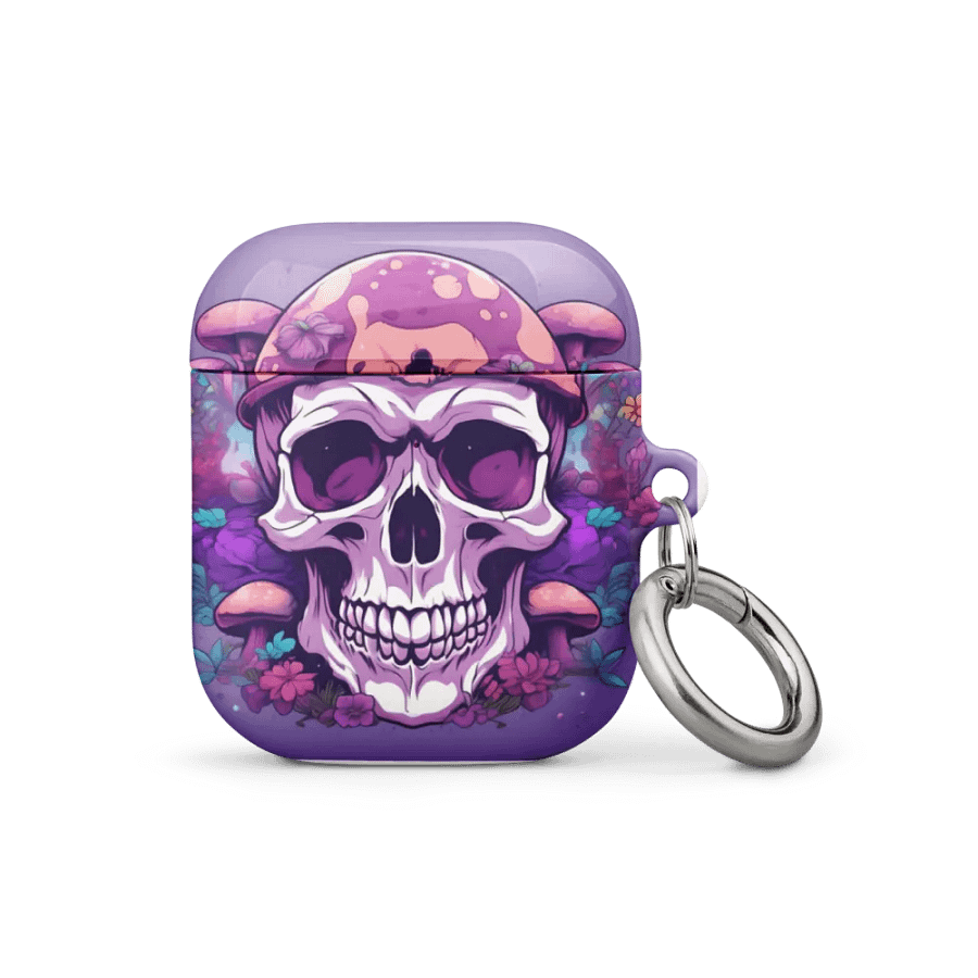 Psychedelic Mushroom Skull AirPods® Case product image (1)