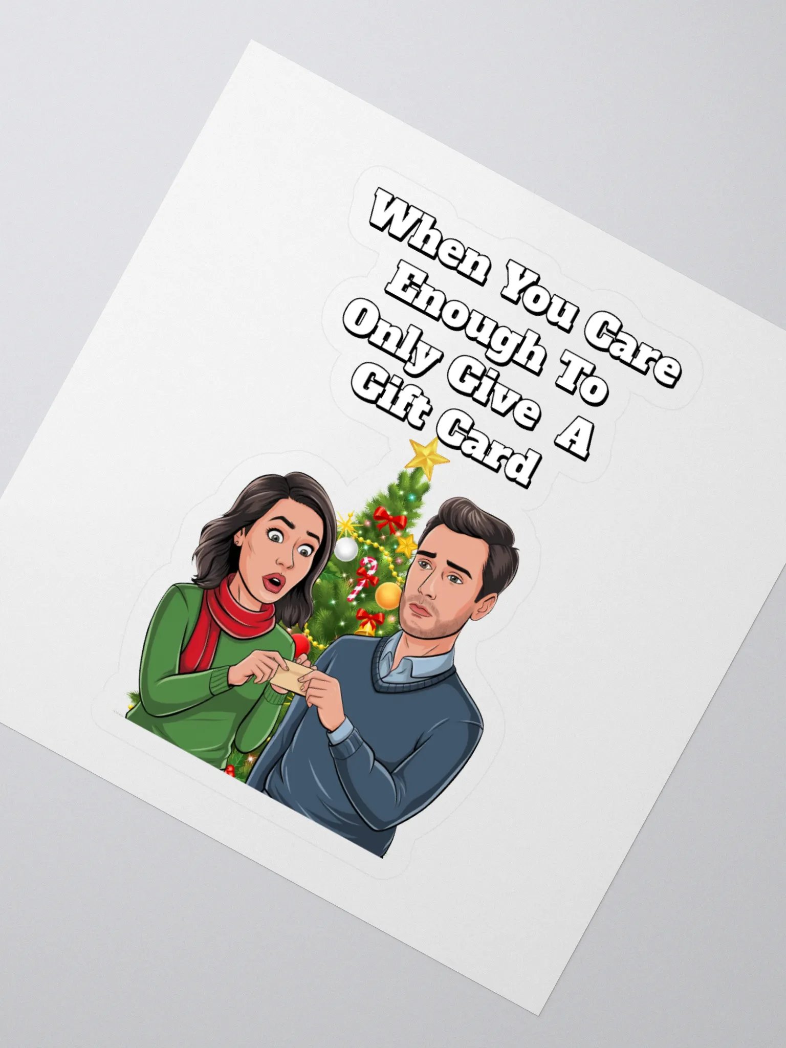 When You Care Enough To Only Give A Gift Card Sticker product image (2)