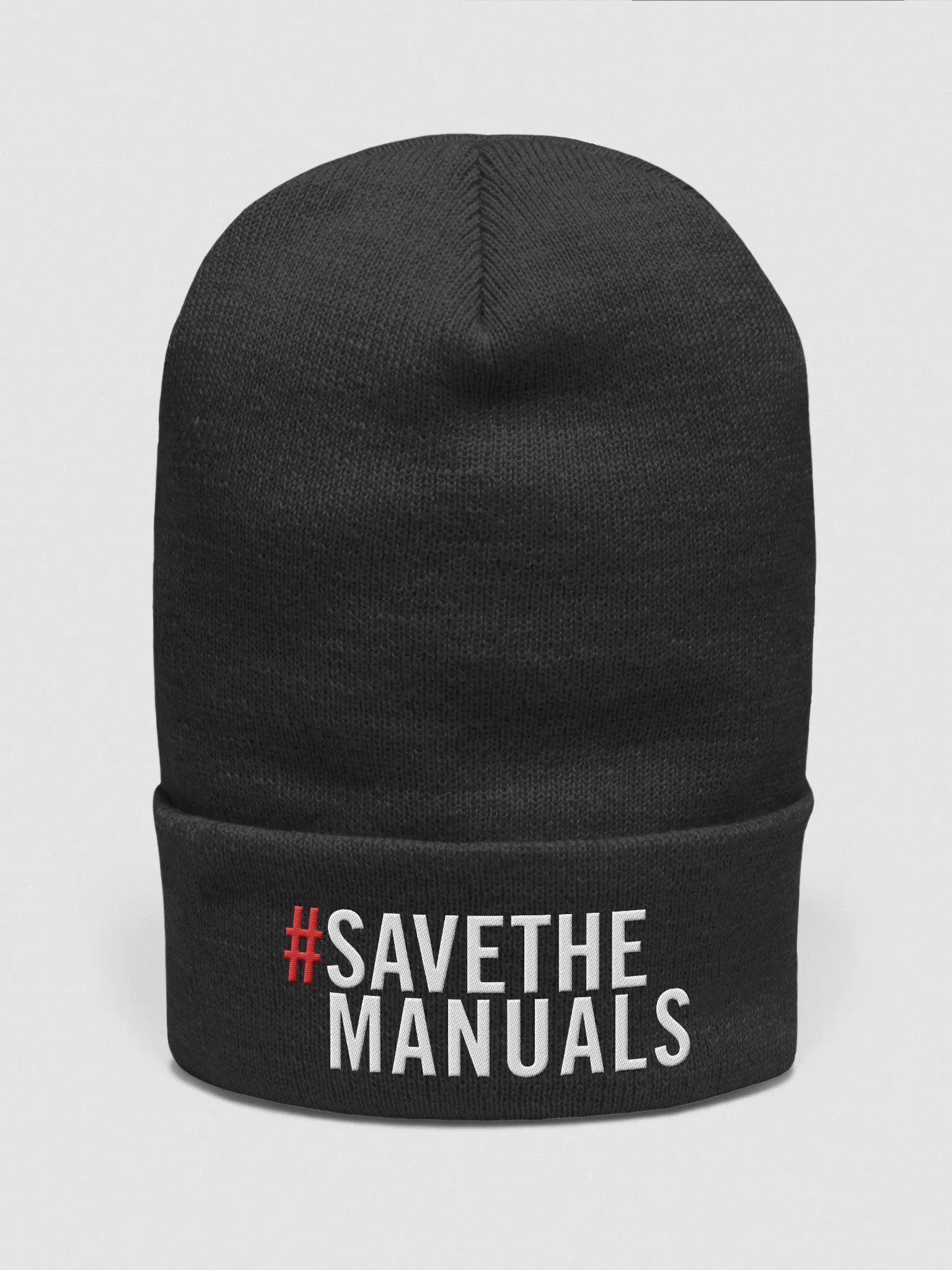 #SAVETHEMANUALS Cuffed Beanie product image (4)