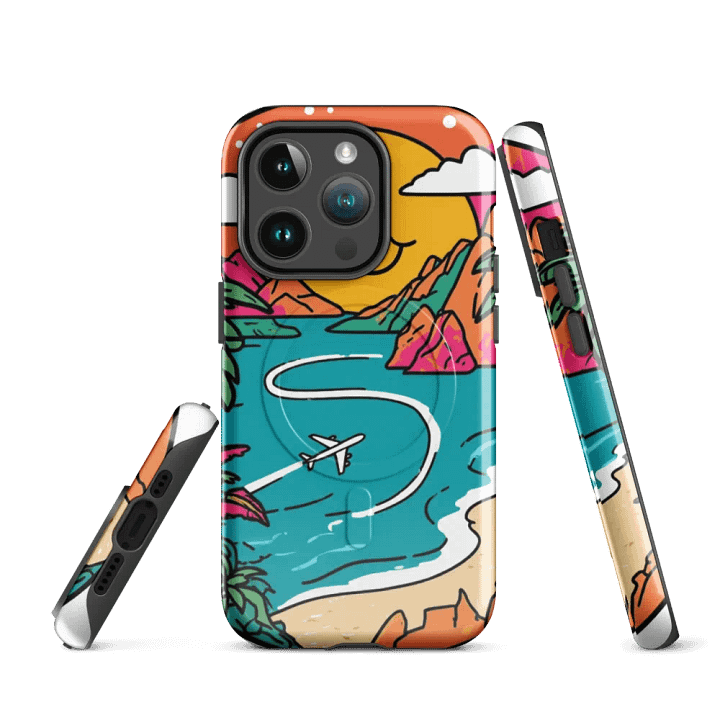 MagSafe® Tough Case for iPhone® | Dream Away: AI Travel Designs for an Enthusiastic Life product image (3)