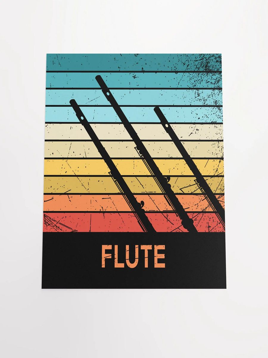Small Retro Abstract Flute Poster - Flute product image (4)