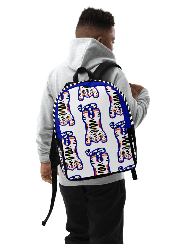 White and Blue Backpack - Electric Tiger Club product image (1)