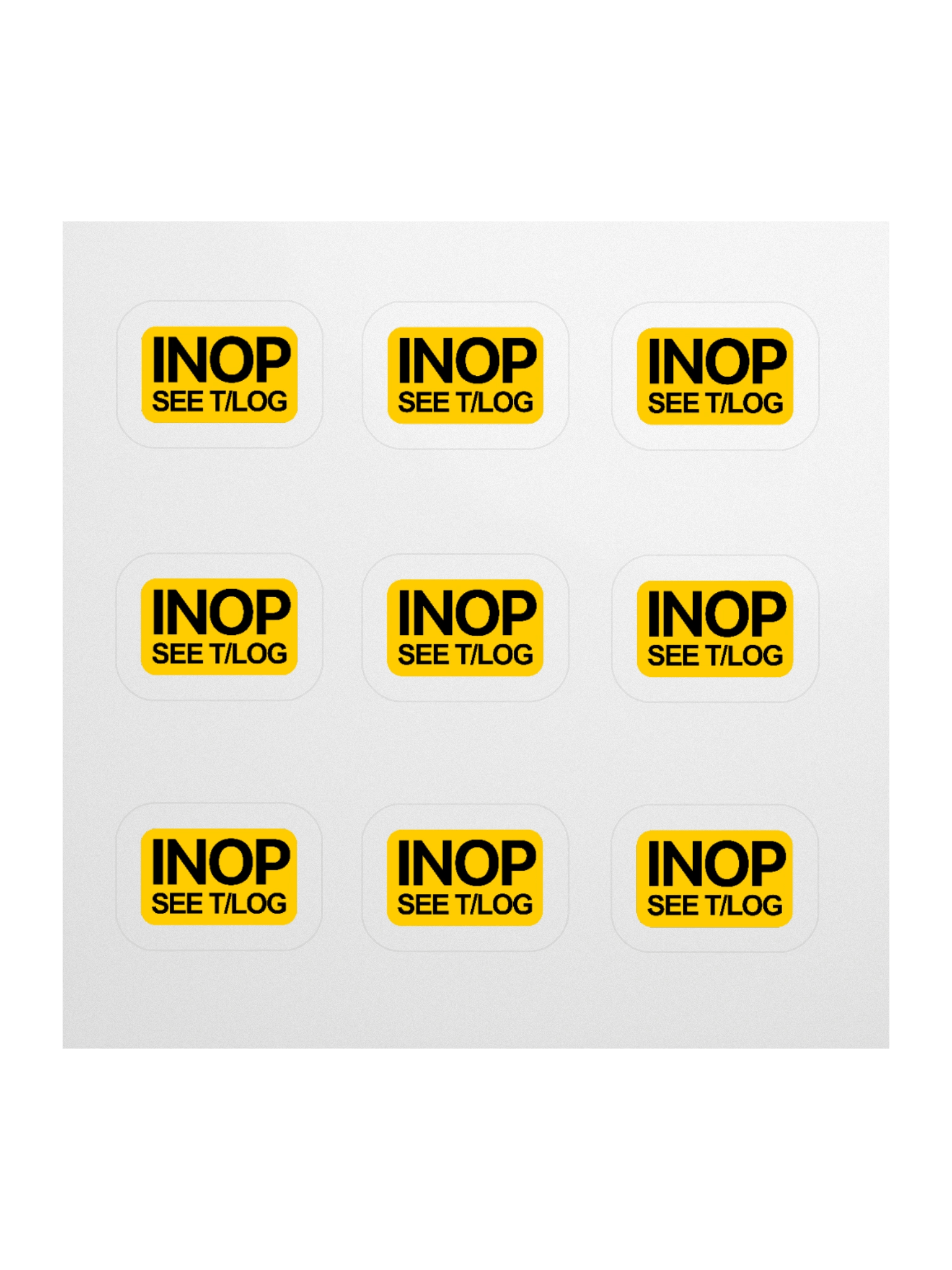 INOP SEE T/LOG Sticker Sheet product image (1)