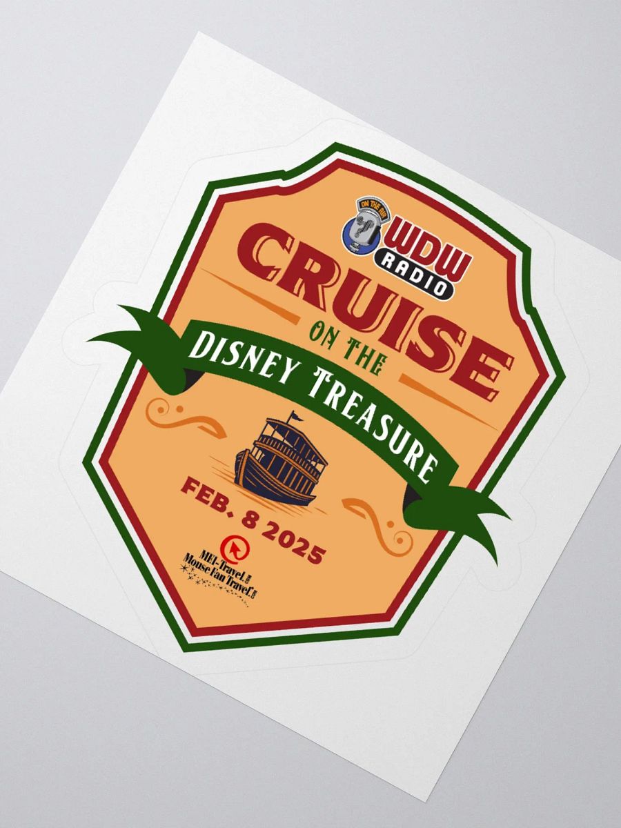 Disney Treasure 2025 Cruise Kiss-Cut Sticker product image (5)