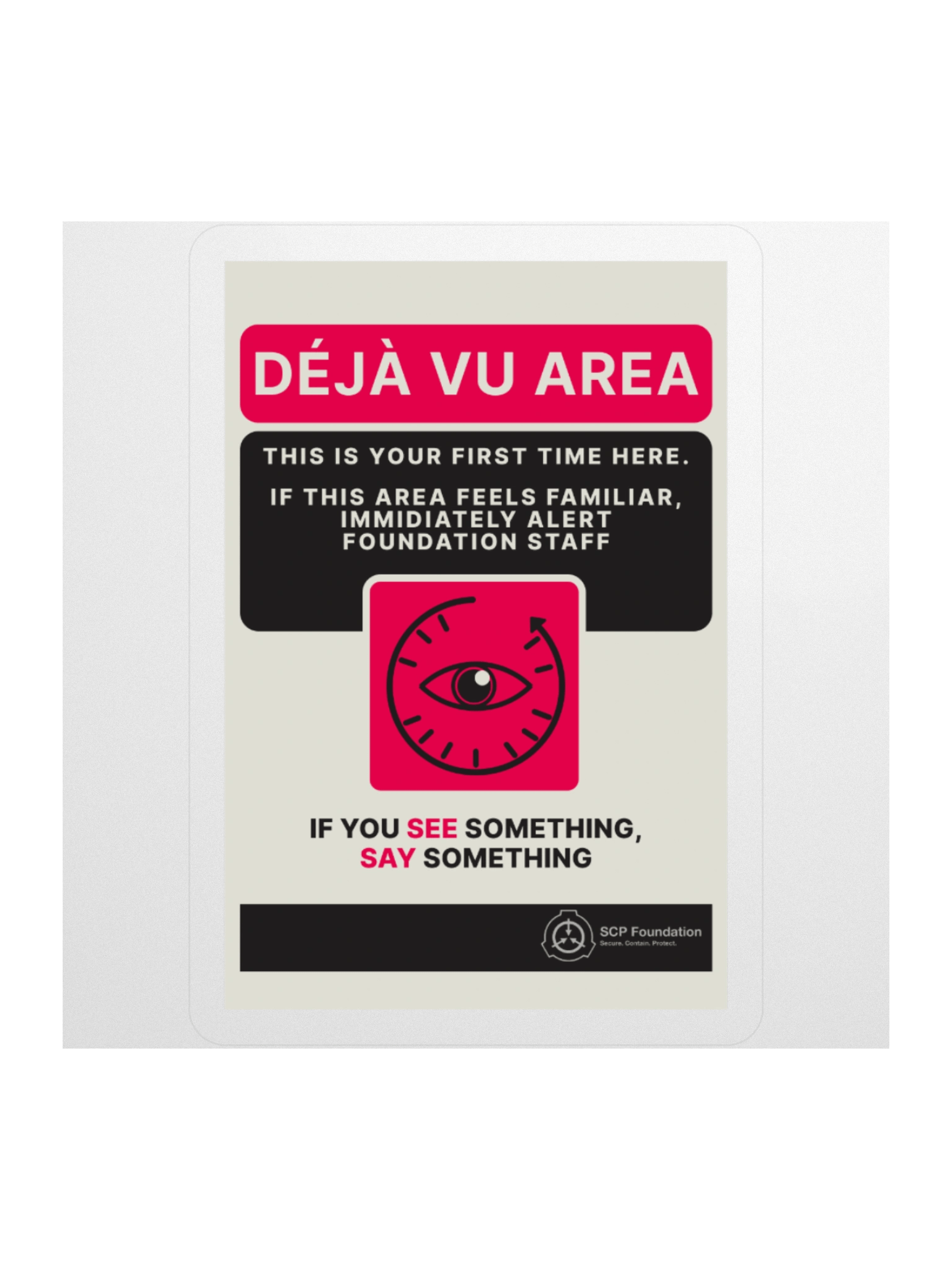 DEJA VU sticker product image (1)