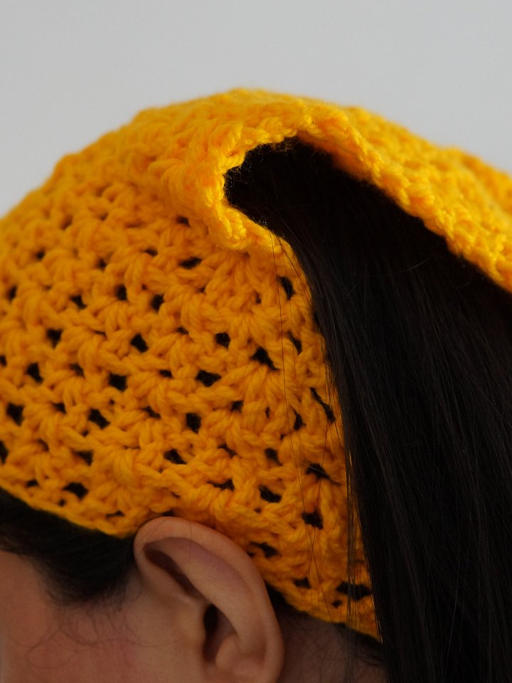Striped V stitch bandana pdf pattern product image (2)