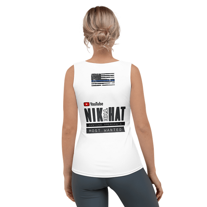 Nik The Hat | BACK THE BLUE Fitted Tank – Summer ‘25 product image (2)