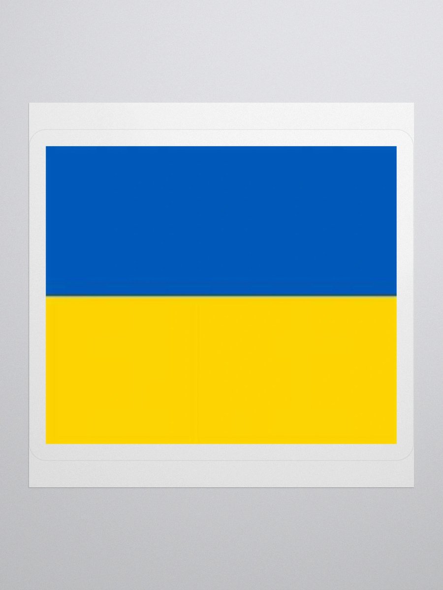 Ukraine Flag Sticker | Blue Yellow Design | Durable Vinyl | 3 Sizes product image (1)