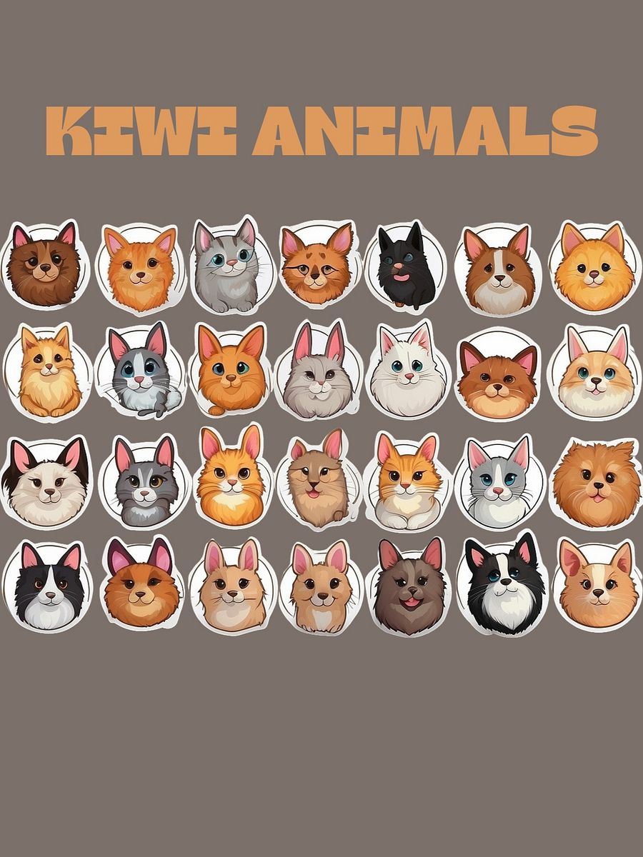 Kiwi Animal Stickers Sheets product image (1)