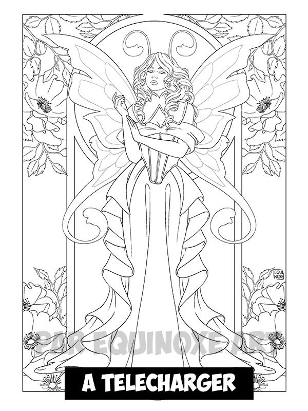 Planche de Coloriage Numérique Fée Coquelicot product image (1)