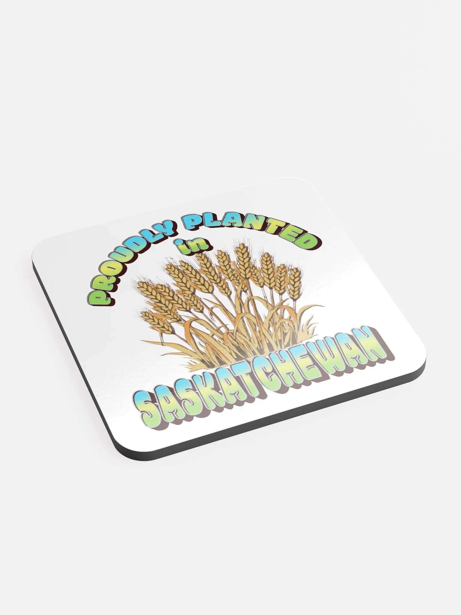 Proudly Planted In Saskatchewan Wheat Fields Coaster Set product image (3)