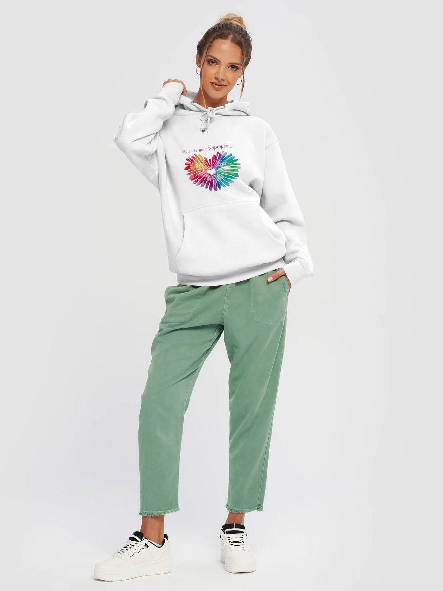 Love is My Superpower Heart Design Hoodie product image (21)