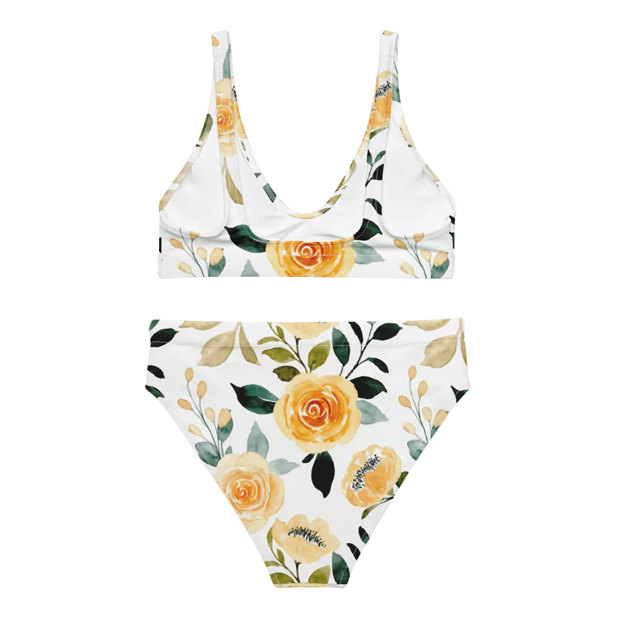 Yellow Rose Delight High Waist Bikini product image (7)