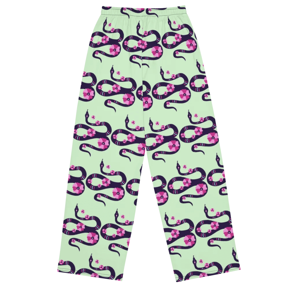 Cosmic Serpent Unisex Wide-Leg Pants product image (2)