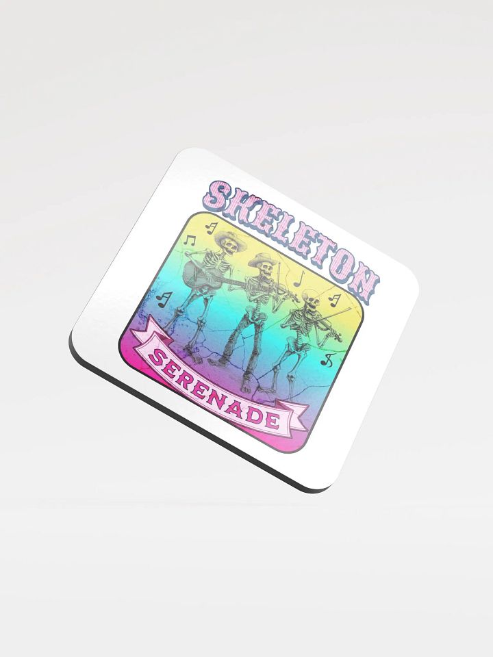 Skeleton Serenade Cork Coaster product image (1)