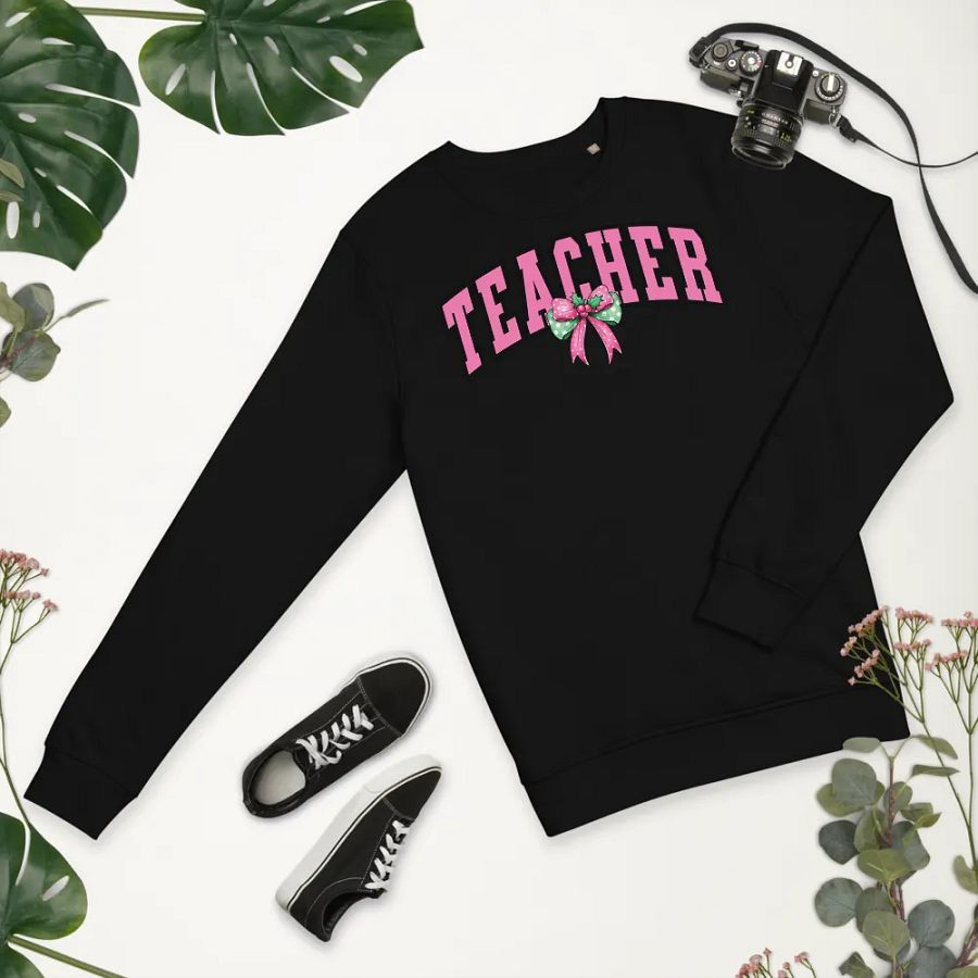 Chic Teacher Bow Sweatshirt product image (8)