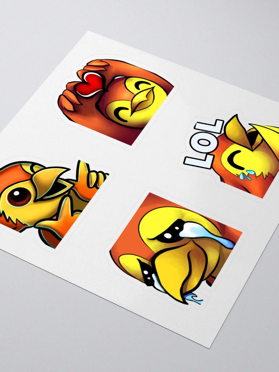 Emote Bird Kiss Cut Stickers Set product image (3)