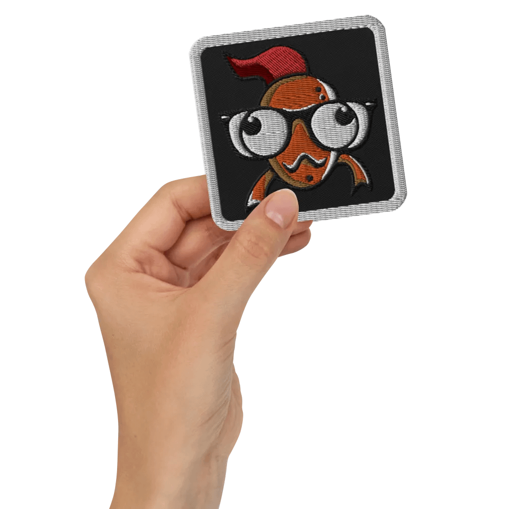 FEESH Logo Square Patch [white border] product image (2)