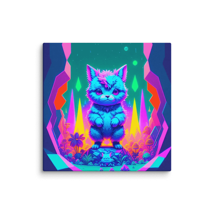 Cute Cat Digital Painting - v9 product image (1)
