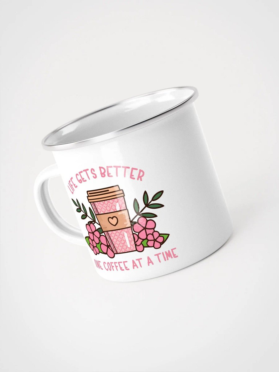 Life Gets Better One Coffee At A Time Caffeine Addict Camper Mug product image (4)
