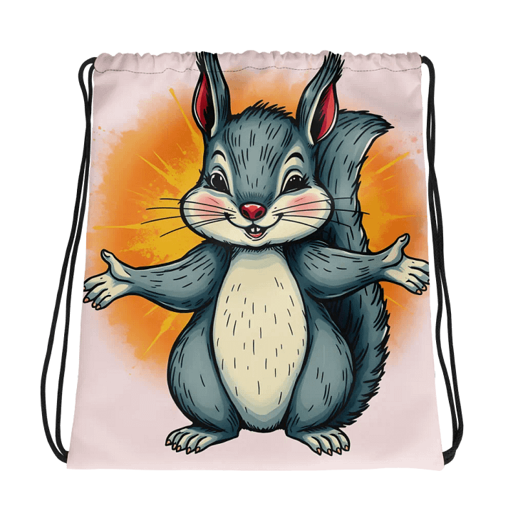 Pooky's Cheerful Adventure Drawstring Bag product image (1)