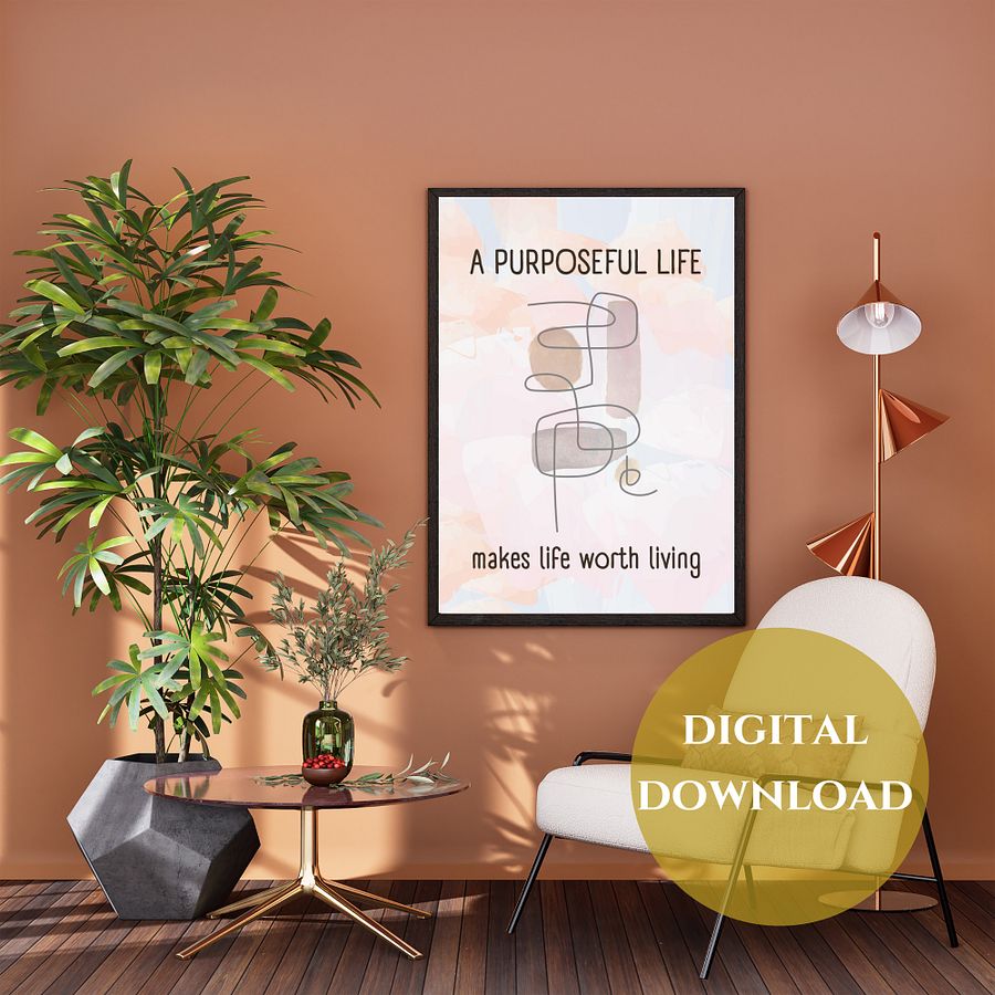 Worthy Life Printable Wall Art product image (1)