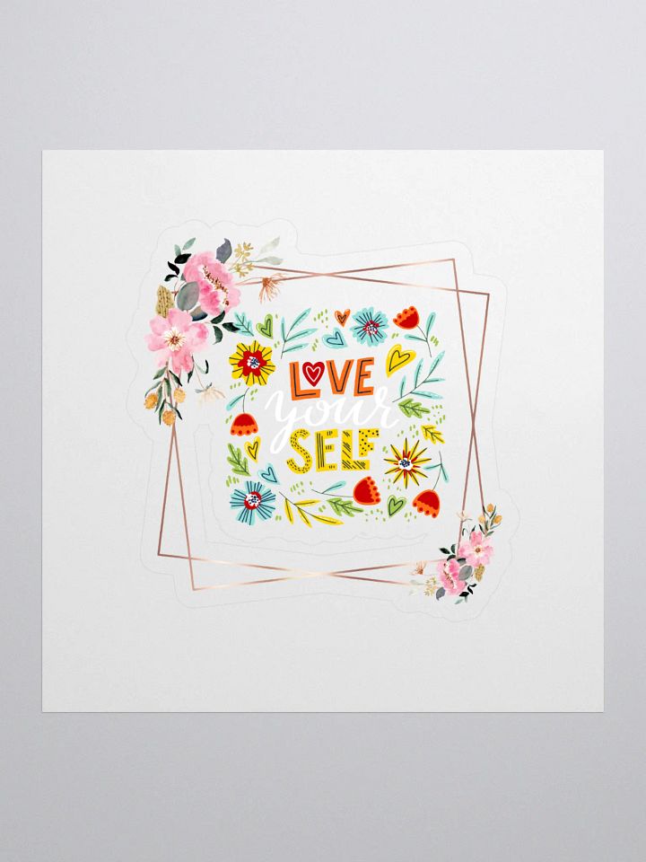 Love & Self Floral Kiss Cut Stickers product image (1)