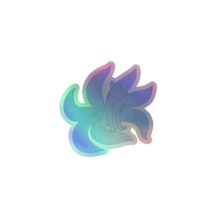 Celestial Kitsune Holographic Sticker product image (1)