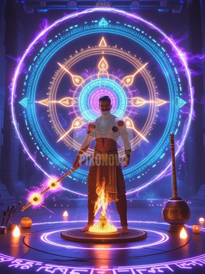 Mana Burn Ritual | Square Digital Poster (1120 x 1120 px, PNG + PDF) product image (1)