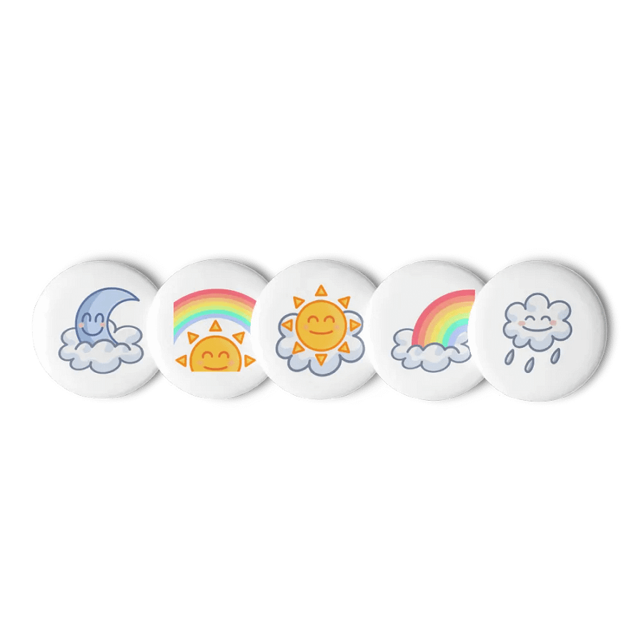 Cute Weather Pin Badges product image (5)