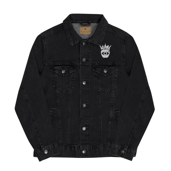 Crowned Apple (White) ✦ Threadfast Denim Jacket product image (2)