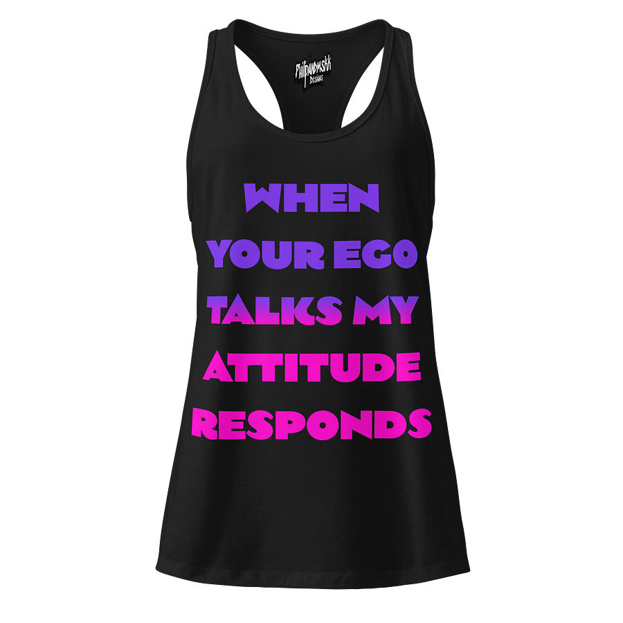 Ego vs Attitude Women's Racerback Tank product image (1)
