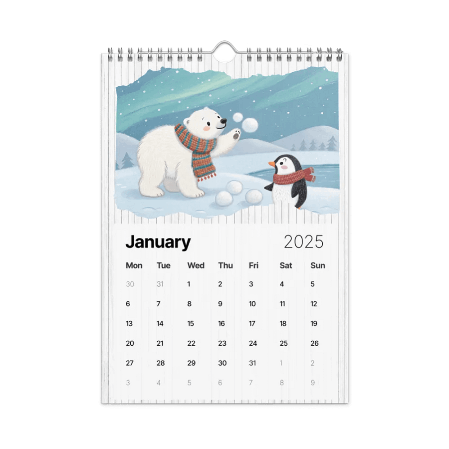 ADORABLE ANIMALS WALL CALENDAR 2025 product image (6)