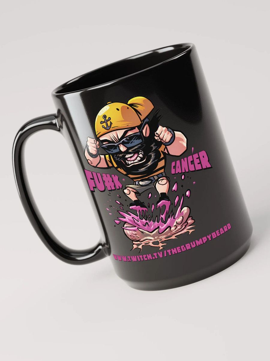 F#CK CANCER STOMP - Black Glossy Mug product image (3)