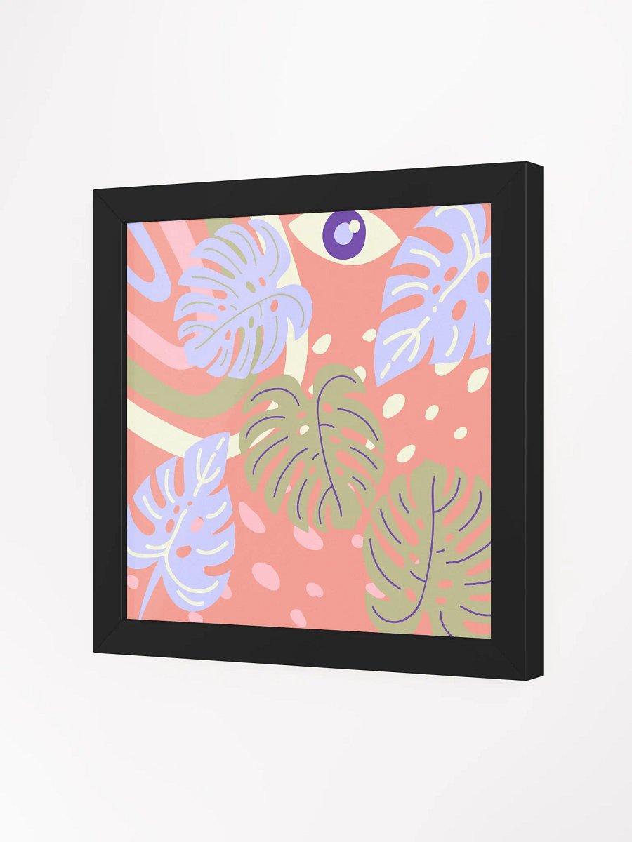 Pastel Monstera Leaves Framed product image (3)