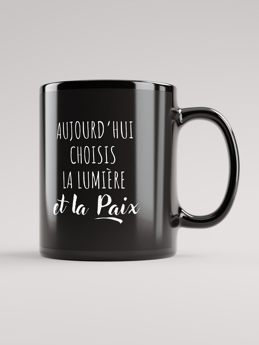 Mug Noir - Aujourd'hui choisis - Cadeau citation positive product image (1)