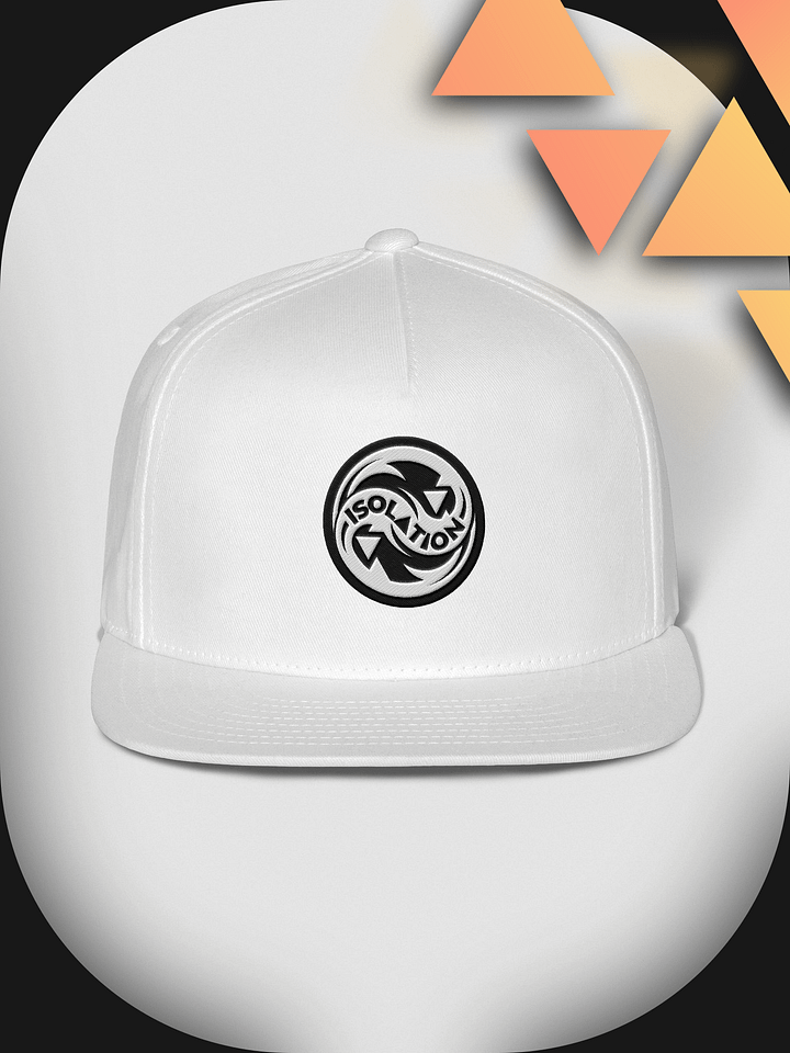 ISOL▲TION — 2024 LOGO — SNAPBACK — B&W product image (1)