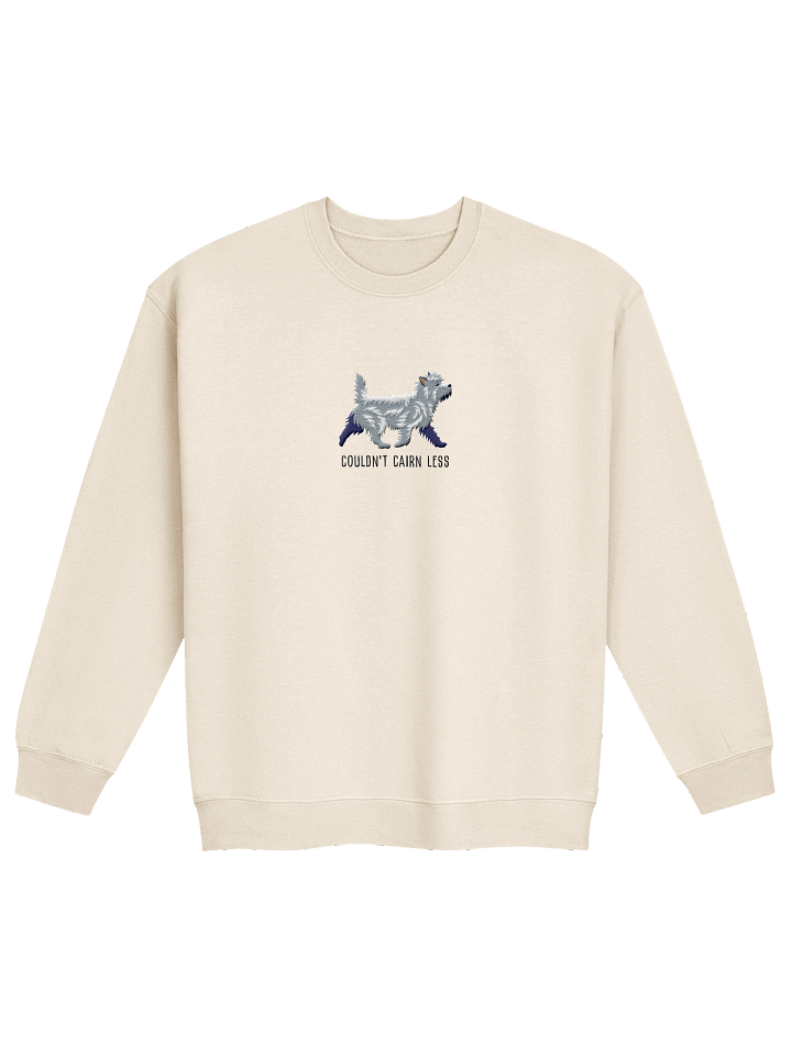 Couldn't Cairn Less Sweatshirt (Embroidered) of a Cairn Terrier(Gray) product image (21)