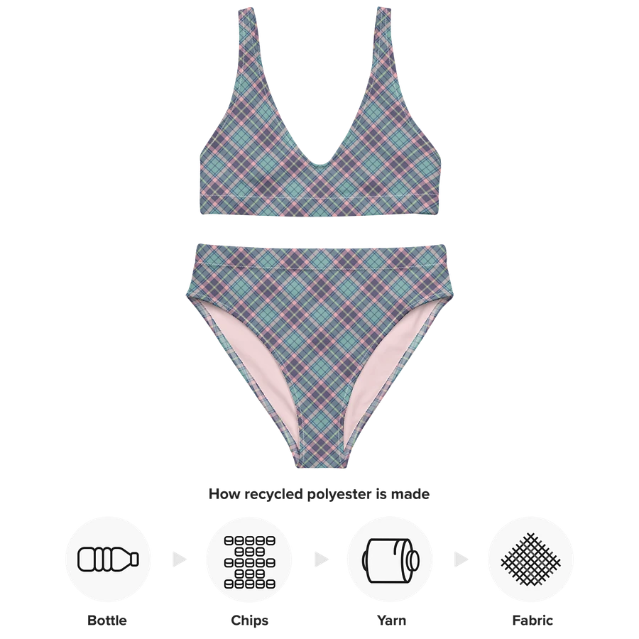 Light Green, Lavender, and Pink Plaid Bikini product image (10)