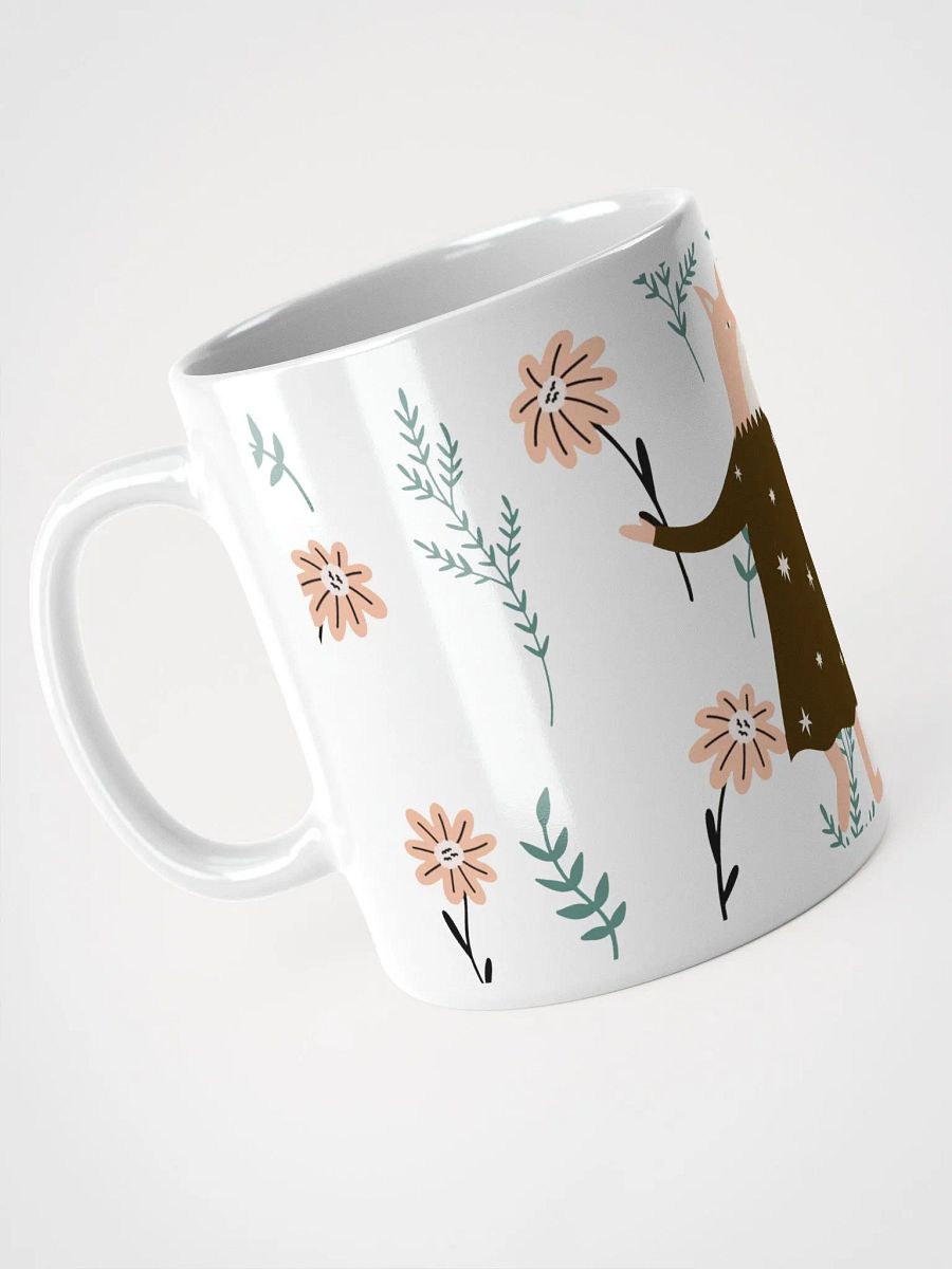COFFEE MUG Floral Fox Folk Art| Housewarming Birthday Gifts Cute Weird Stuff Quirky Tea Ceramic product image (3)