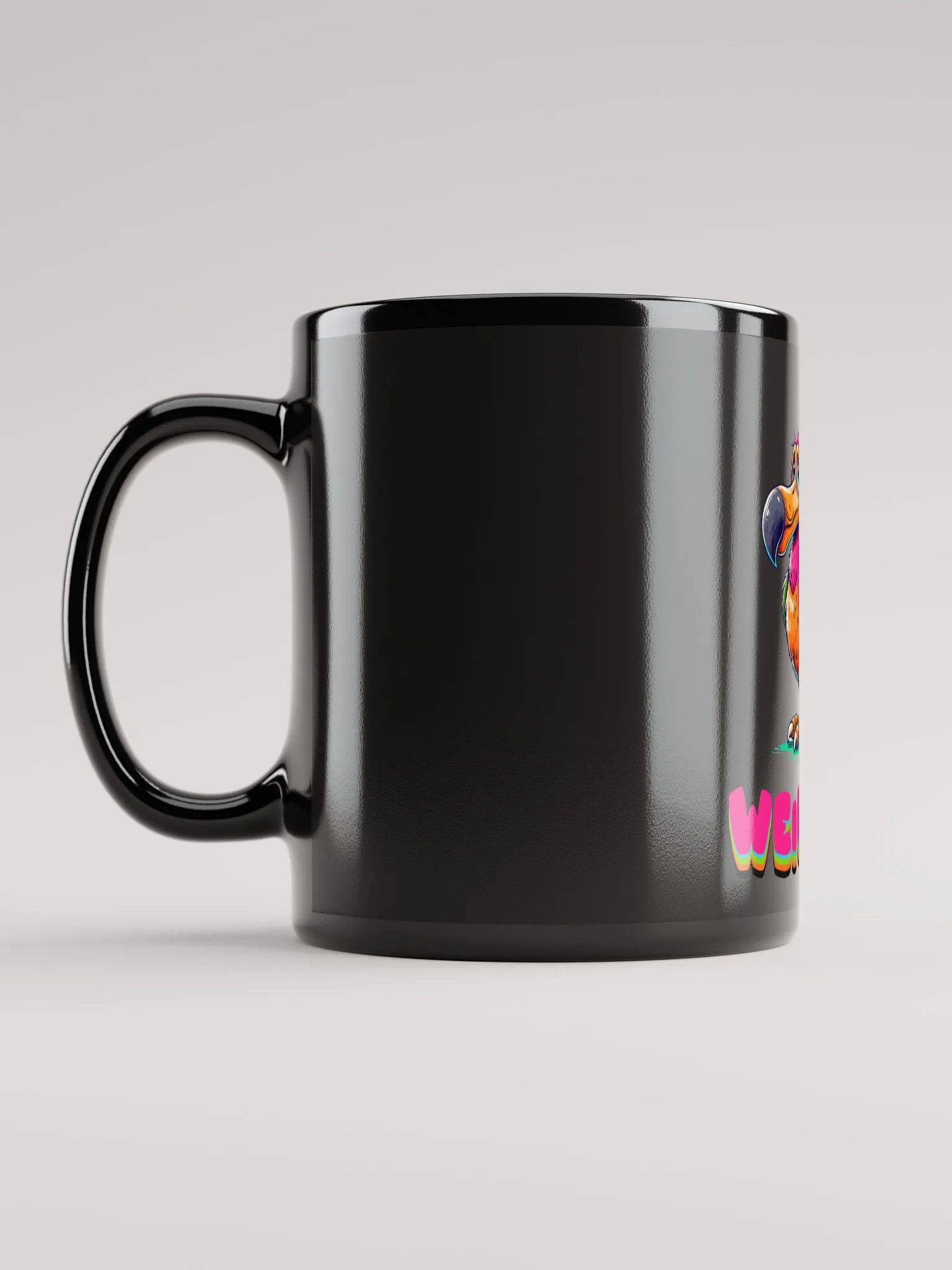 WEIRDODO Schwarze Glossy Tasse product image (11)
