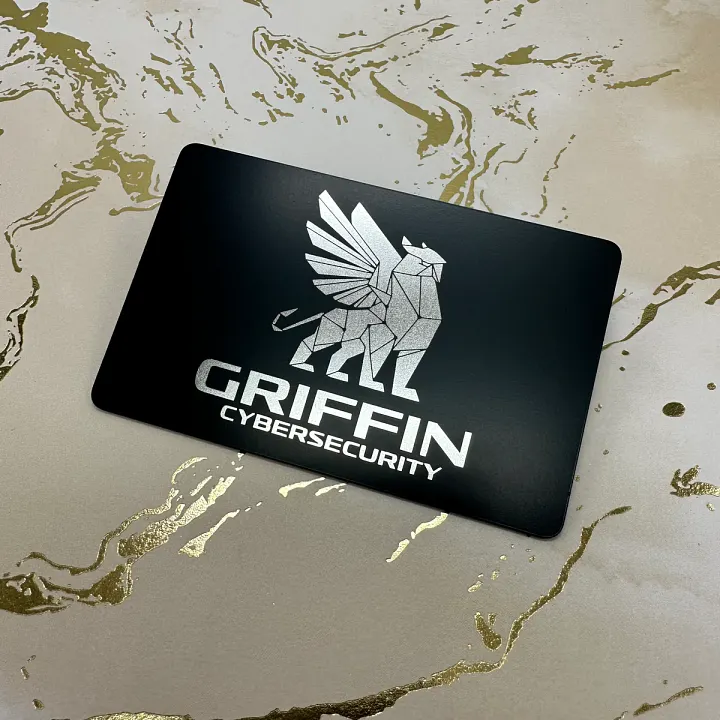 Prime NFC Matte Black Anodized Stainless Steel - Tap Business Card product image (1)
