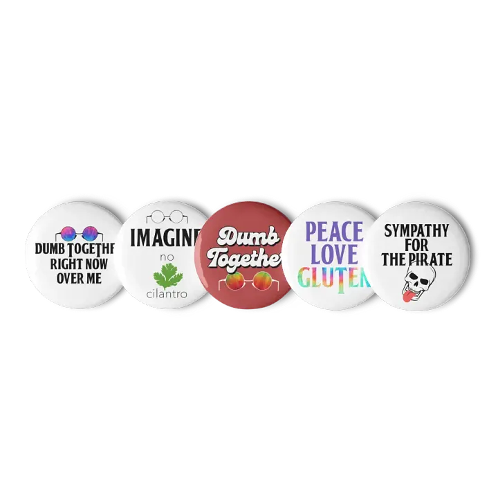 Dumb Together Pin Button Set product image (1)