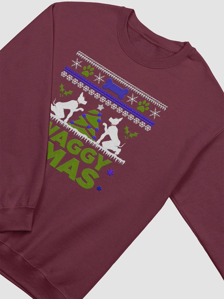 Copy of Sweater - "WAGGY XMAS" - Green Print product image (8)
