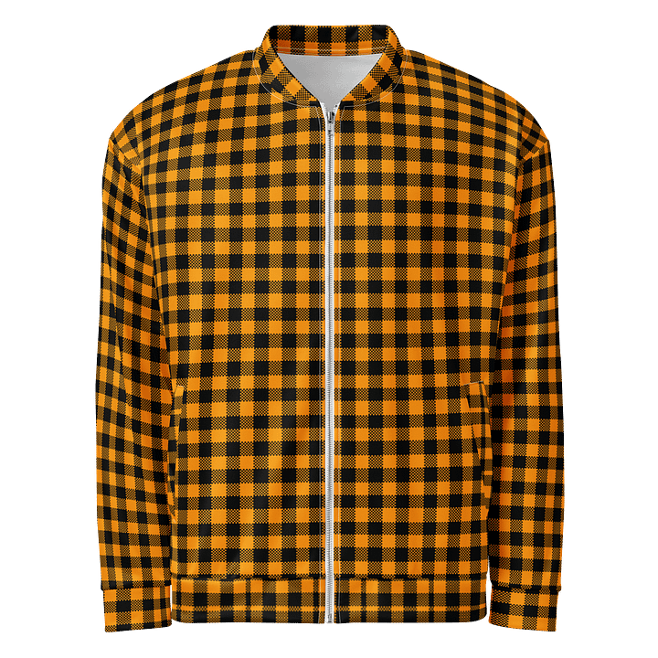 Customizable Checkered Bomber Jacket product image (1)