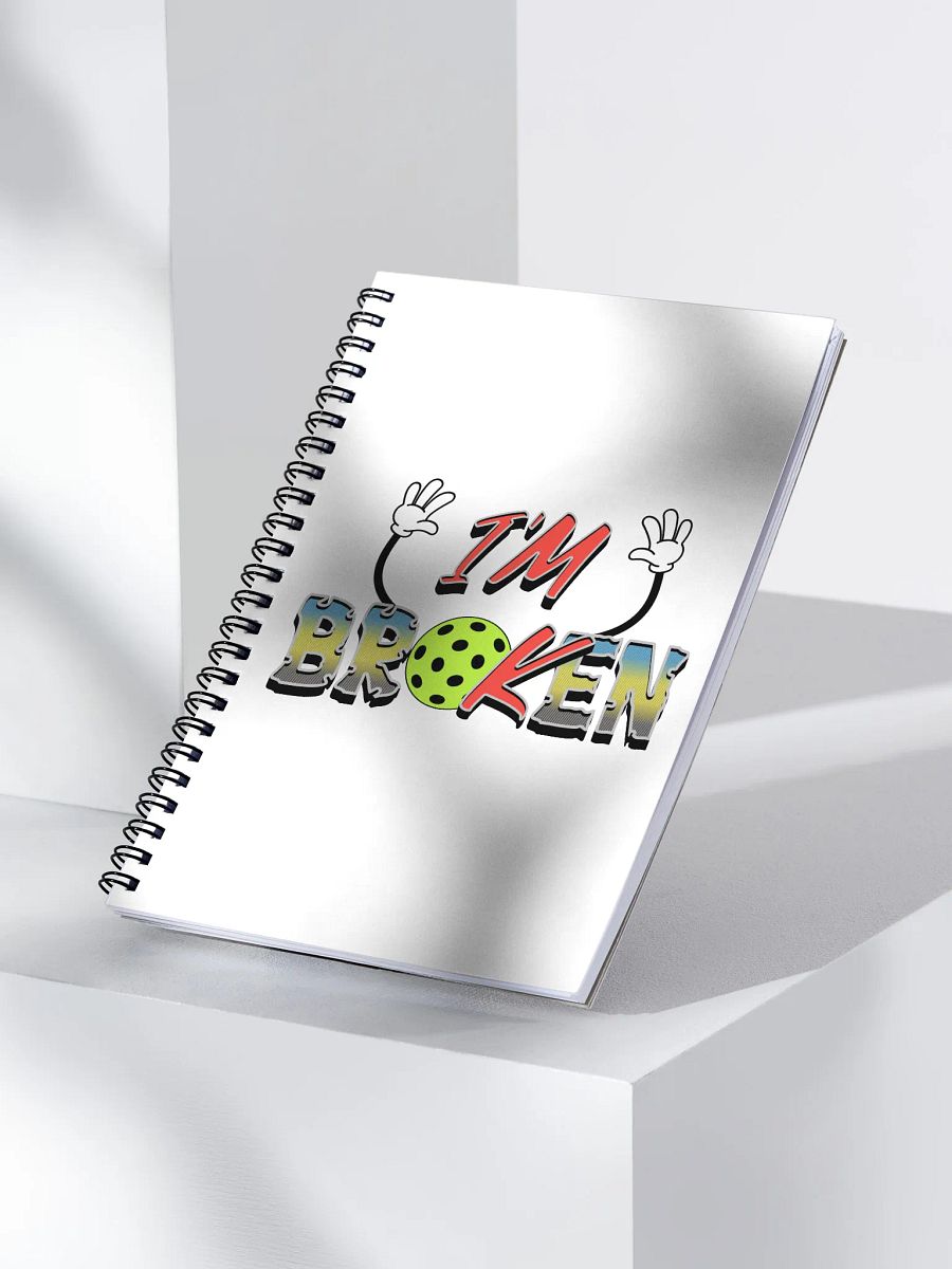 Im Ok Im Broken Pickleball Whimsical Notebook product image (3)
