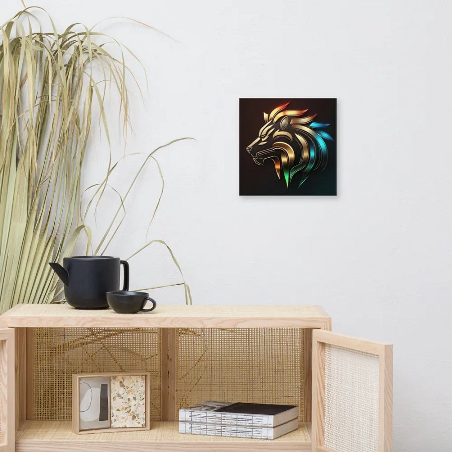 Lion logo canvas product image (14)
