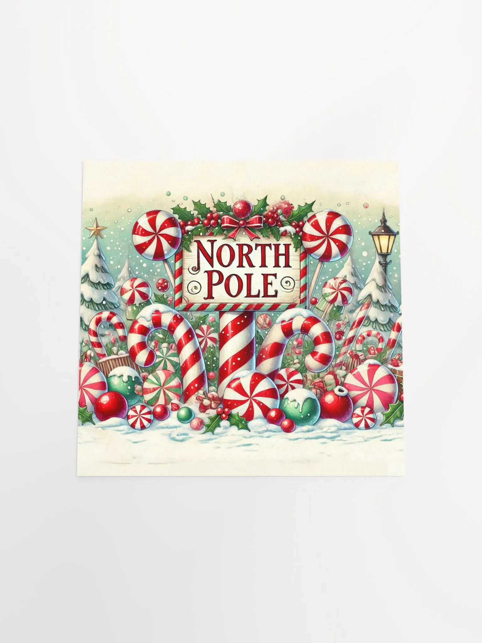 North Pole Winter Wonderland Sign Premium Prints and Posters product image (19)