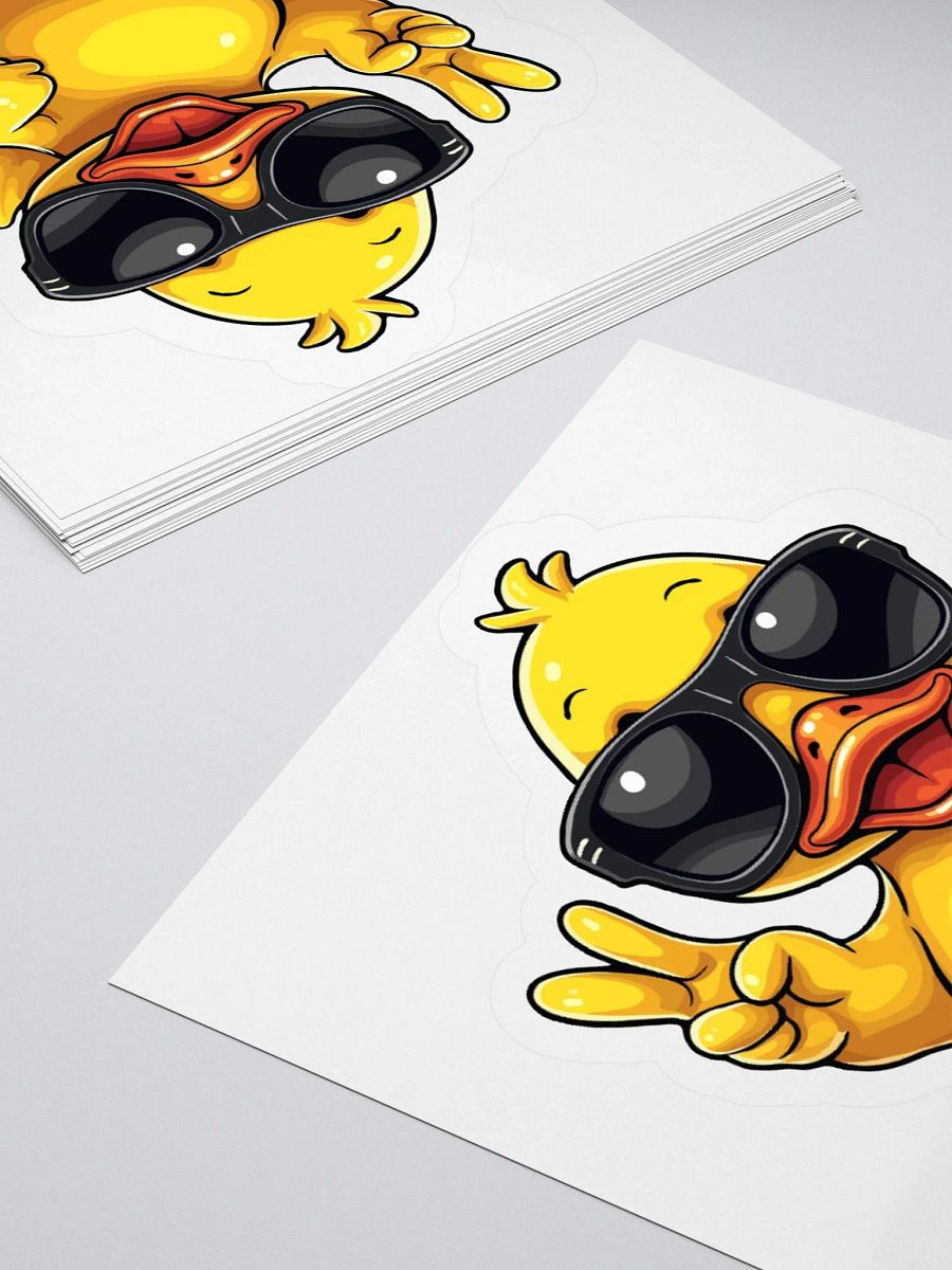 Cool Rubber Duckie Sticker product image (11)